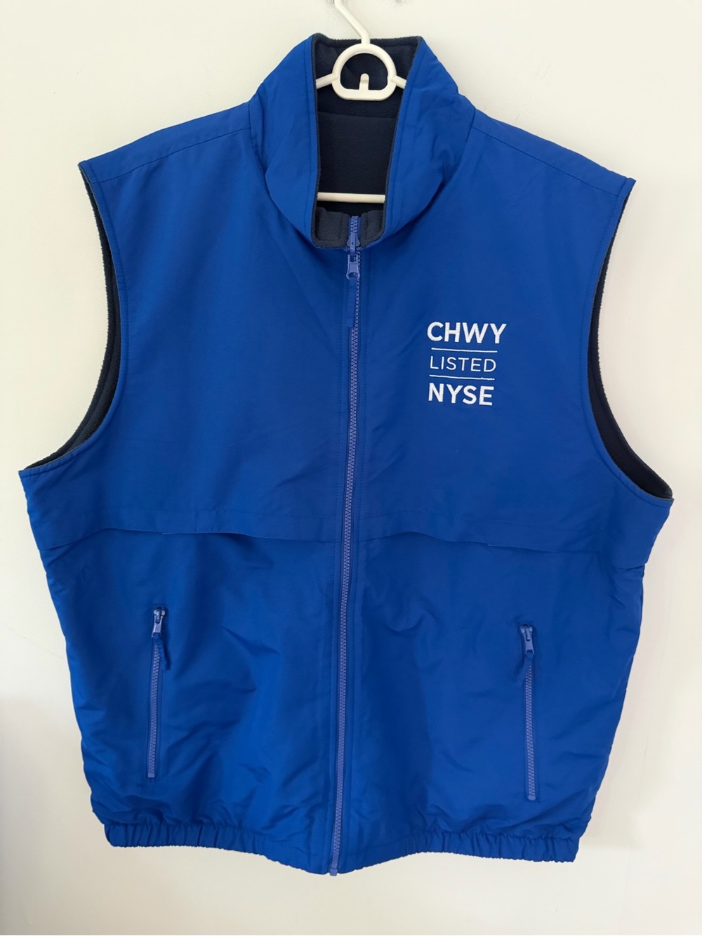 Port Authority Royal Blue CHWY NYSE Sleeveless Vest